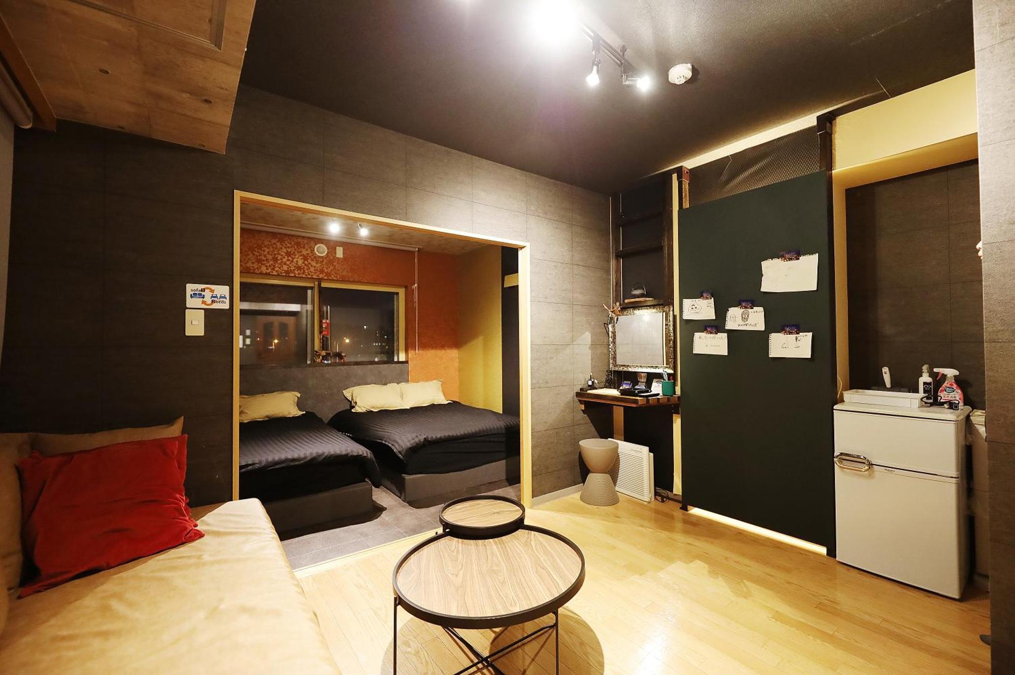Biosvilla522-Sapporo Susukino Night- 1Room W-Beds2&S-Beds2 6Persons Kültér fotó